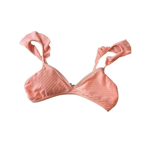 Gianni Bini Bikini Swimsuit Top * Bra *  L ? * Salmon  * No size label* EUC - Picture 4 of 6